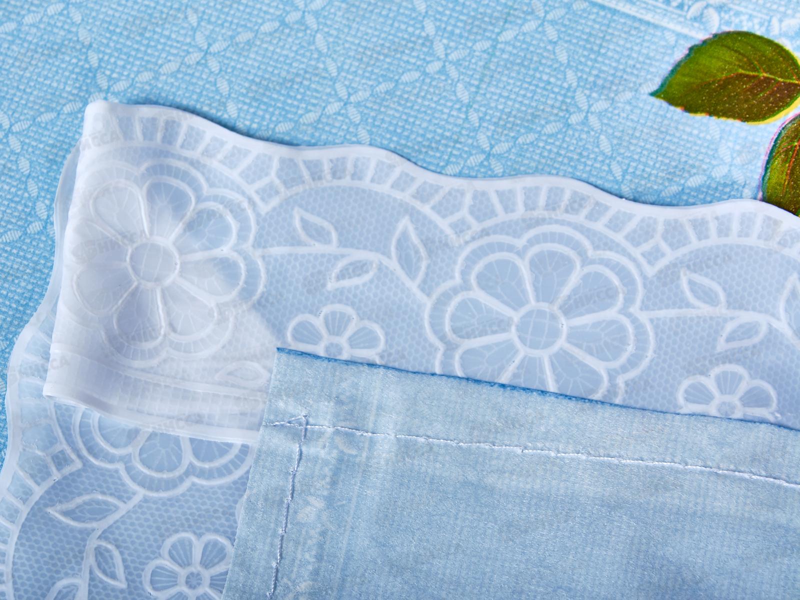 Скатерть-клеенка Колорит Перспектива с виниловым кружевом 135*140см в ассортименте