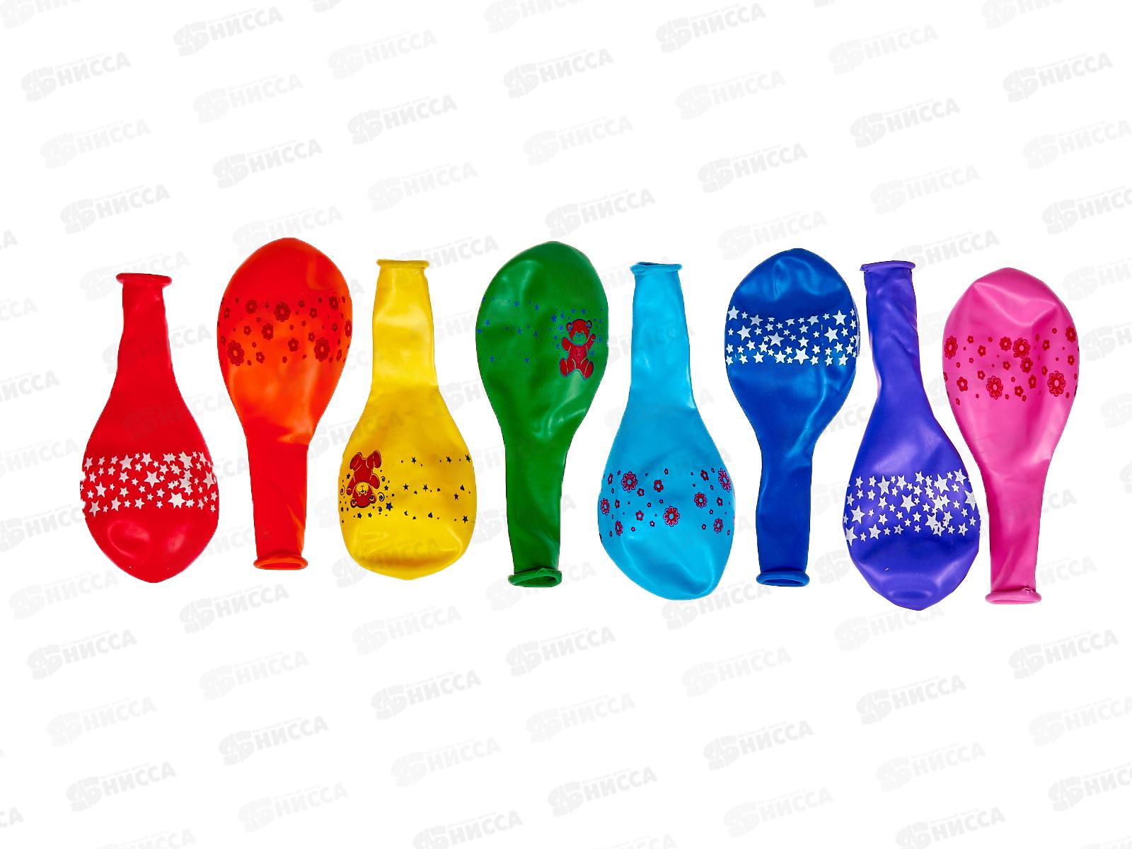 Шары 9&quot с рисунком ассорти (уп 100шт) 1103-0926