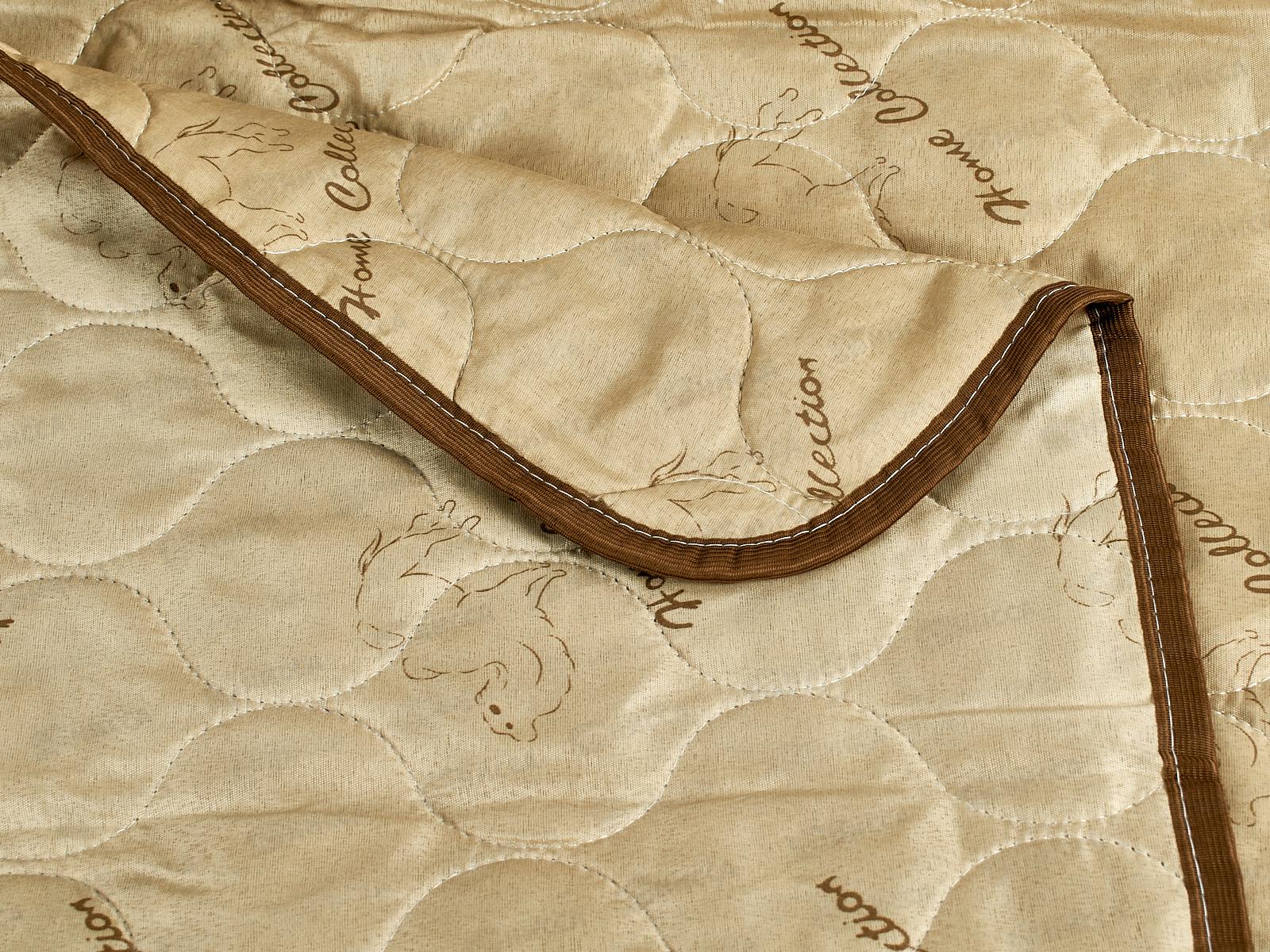 Одеяло Эконом верблюд облегченное 1,5спальное 140х205 полиэстан  А 078