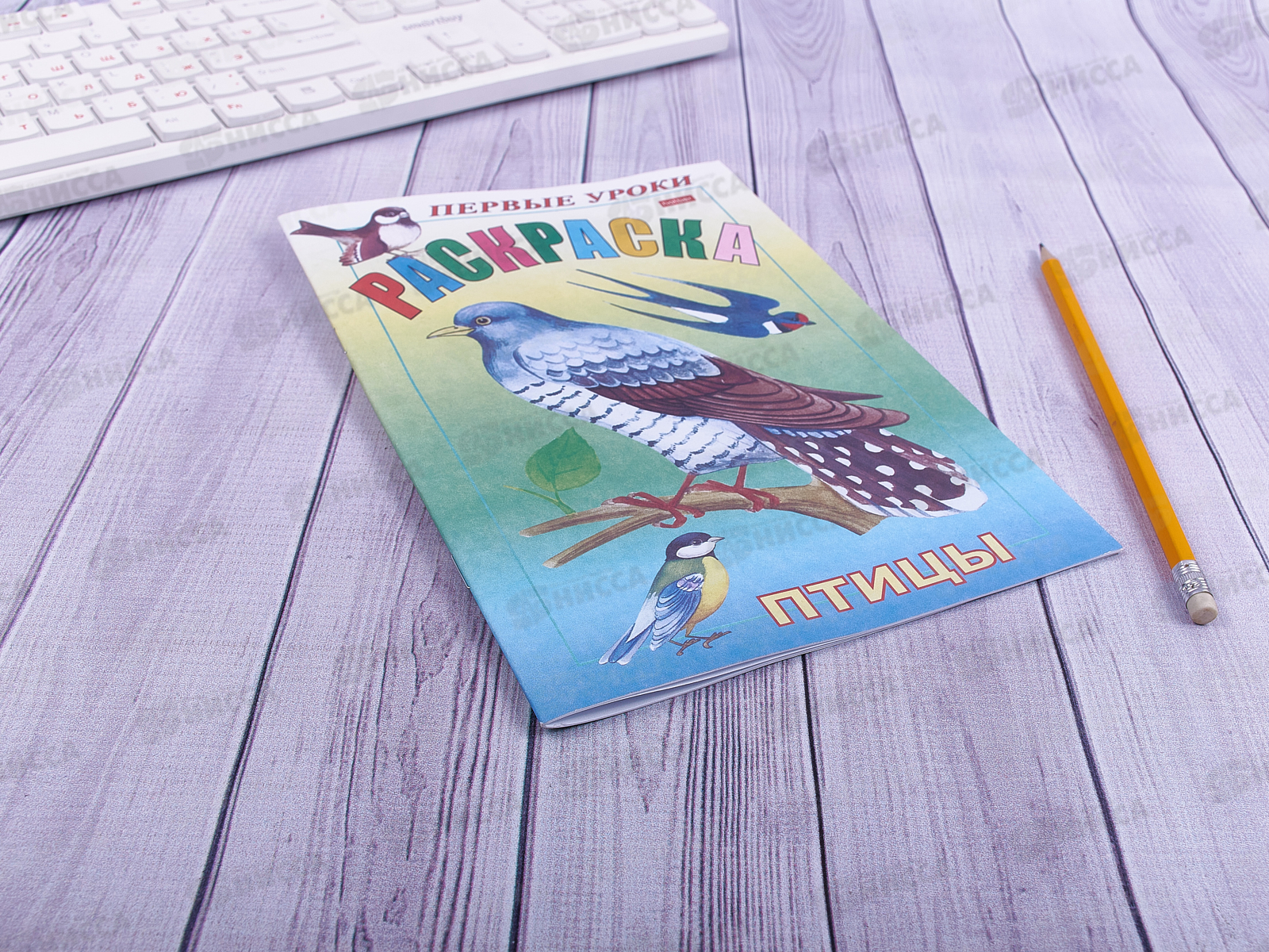 Раскраска Hatber А5 8листов Птицы, 03068 *100