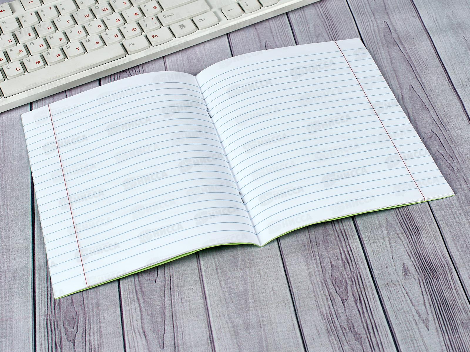 Тетрадь 18 листов линия Hatber зеленая обложка, 05112 *15/240