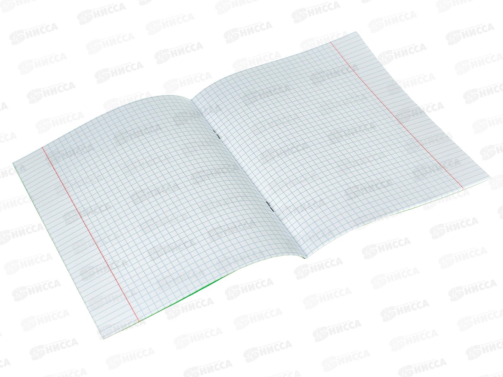 Тетрадь 18 листов клетка Hatber зеленая обложка, 05112 *15/240