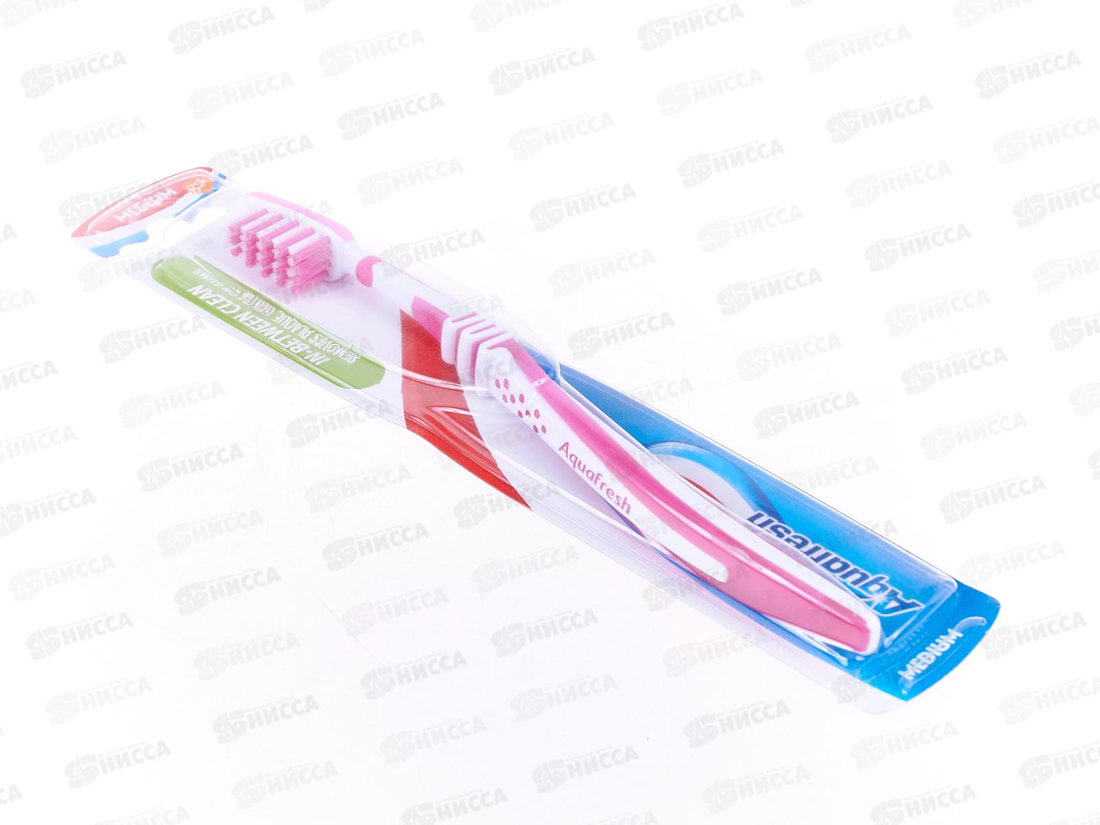 АКВАФРЕШ зубная щетка Инбитвин средняя  *12