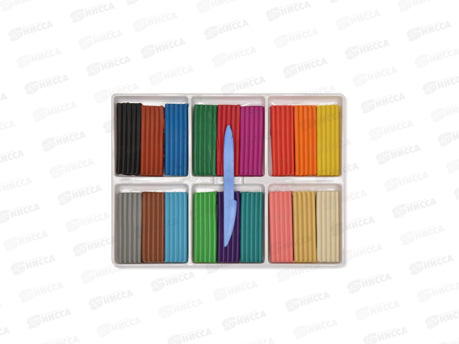 Пластилин  18 цветов 315 грамм ЛУЧ Фантазия, восковые, картонная упаковка, 25с1524-08 *14