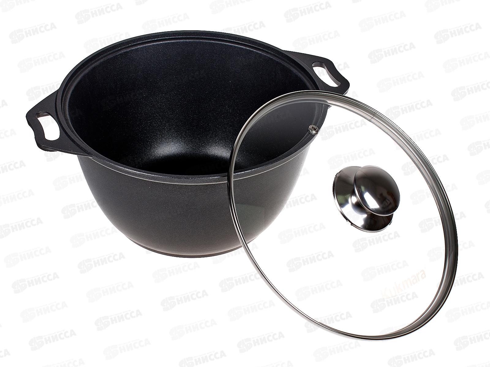 Кастрюля 4,0л стеклянной крышкой антипригарное покрытие к41а *3