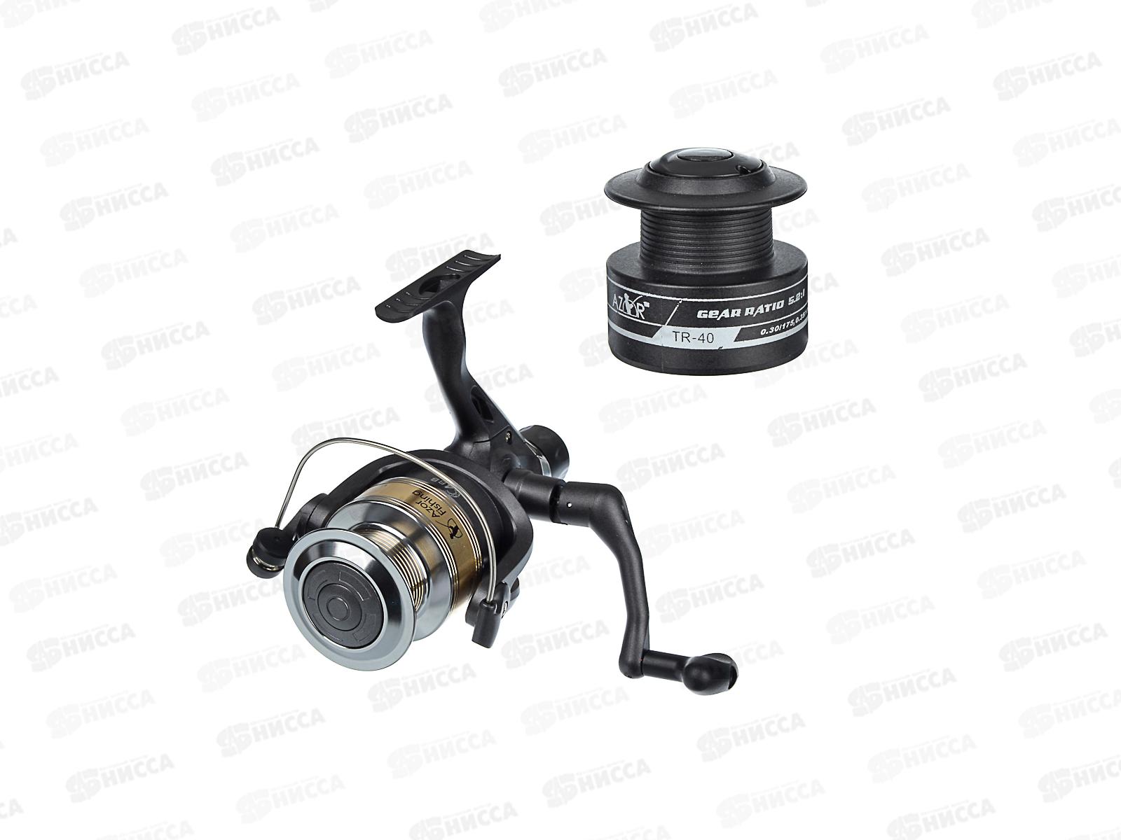 Катушка AZOR безинерц CB40 Премиум 4п.п, металл шпуля 142-016 г