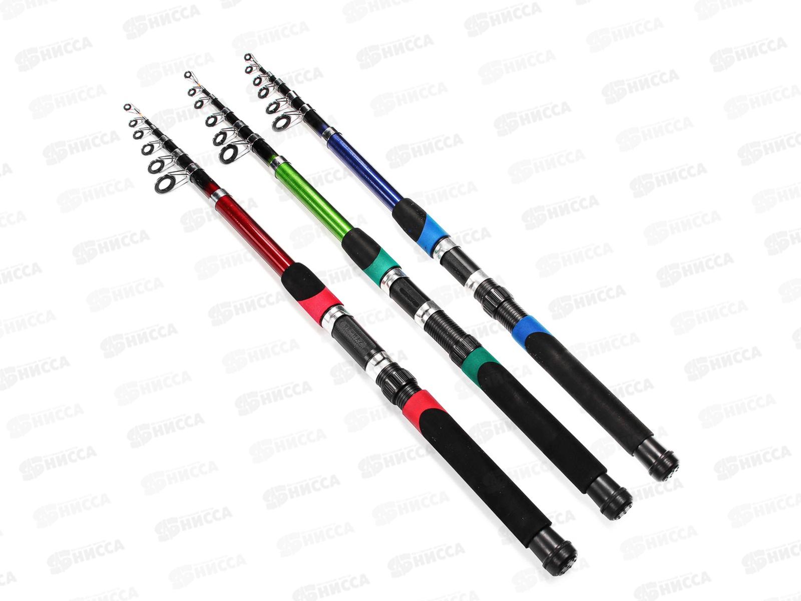 Спининг AZOR файбергласс телескопический, 30-60гр. 3м 3цвета 149-060 г