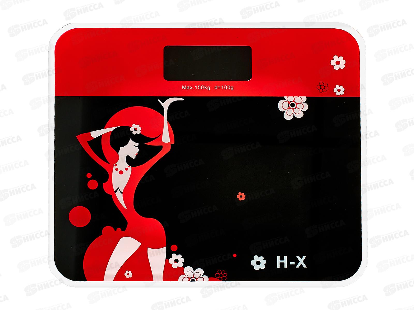 Весы напольные, стеклянные, квадратные 28х19см, вес до: 180кг., AL-2091 *20