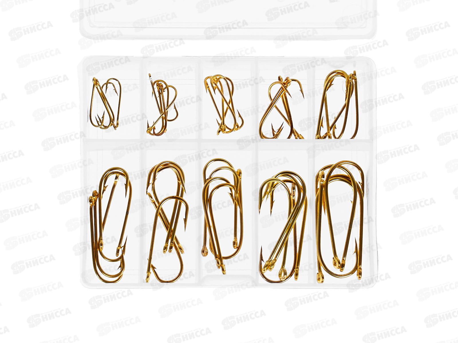 Набор крючков 50шт AZOR мет,  черные  338-178   г