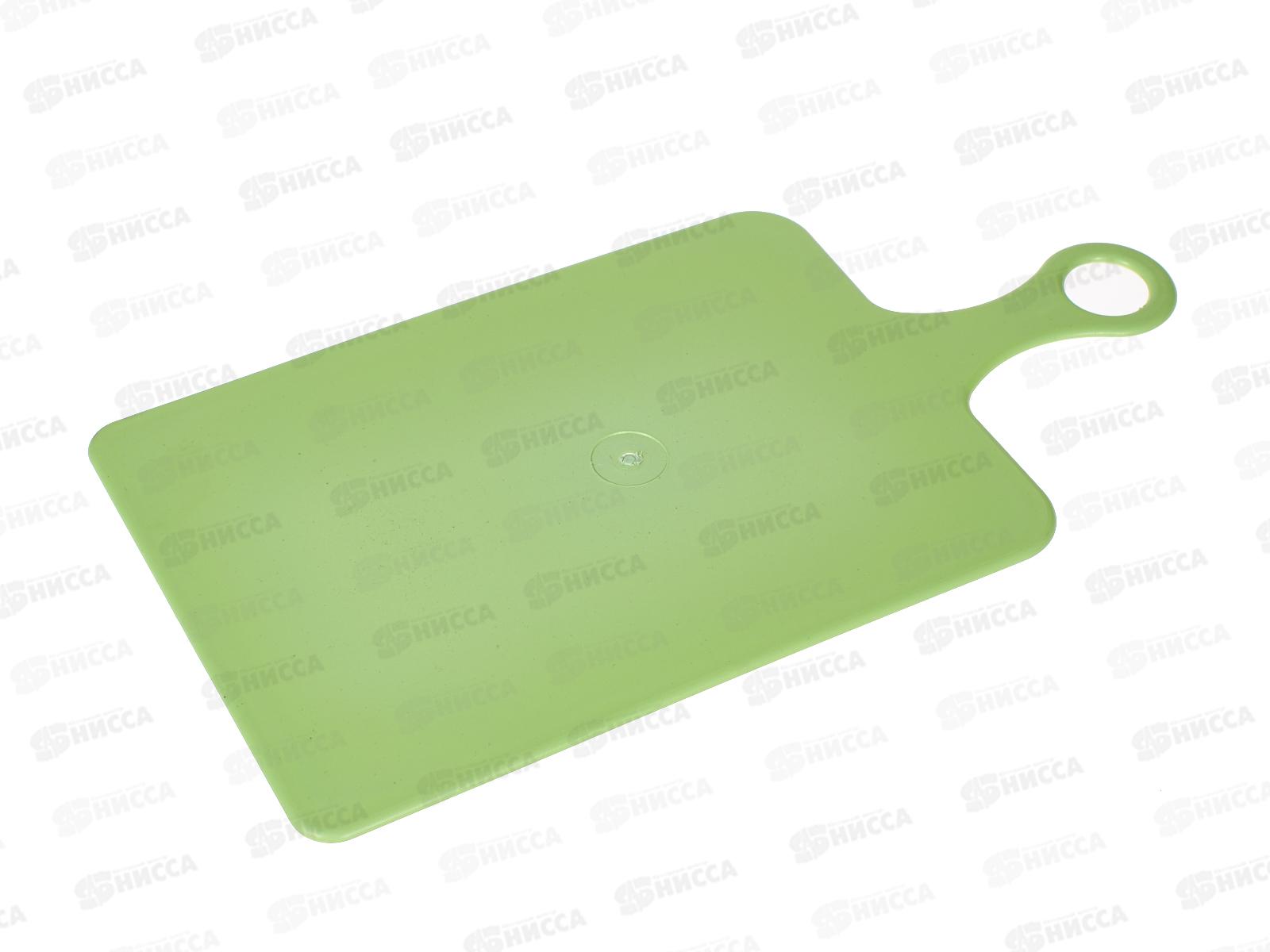 Доска разделочная  большая  с ручкой зеленая  МП *40