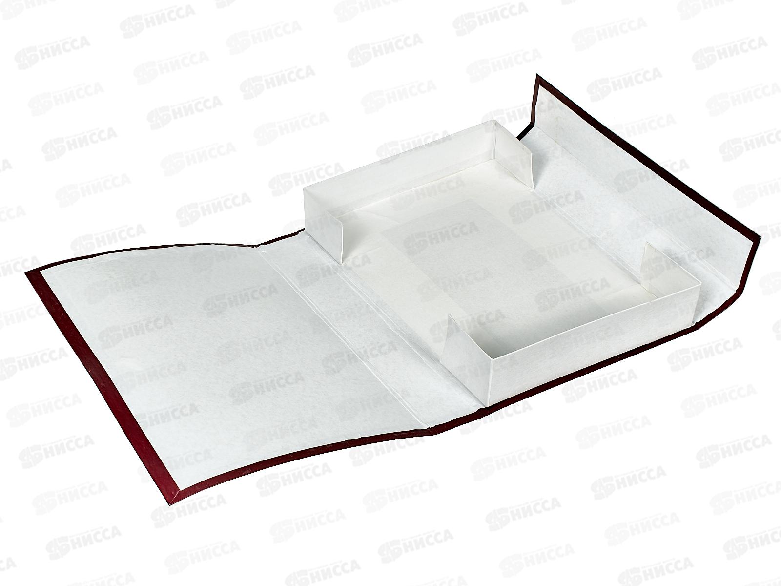 Папка архивная  5см с завязками ПГС бордовая *8