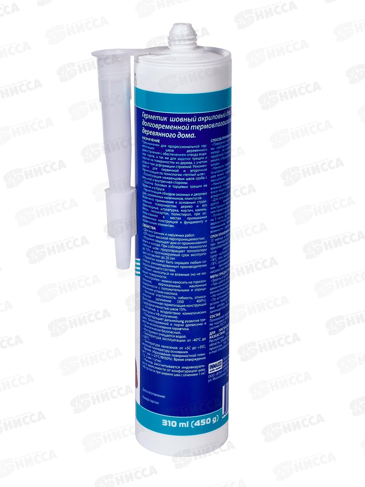 Герметик KRASS 310мл акриловый термостойкий Барьер для деревянного дома СОСНА *12 ЛАКРА