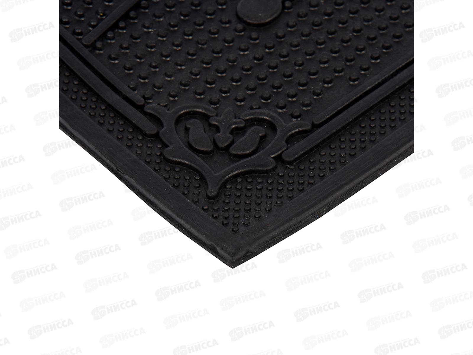 Коврик придверный &quotДобро пожаловать&quot 35*60см черный VORTEX 20039 *20