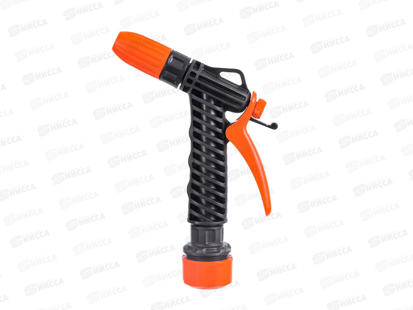 Пистолет поливочный ЖУК с фиксатором 3/4 с цанговым зажимом      *50