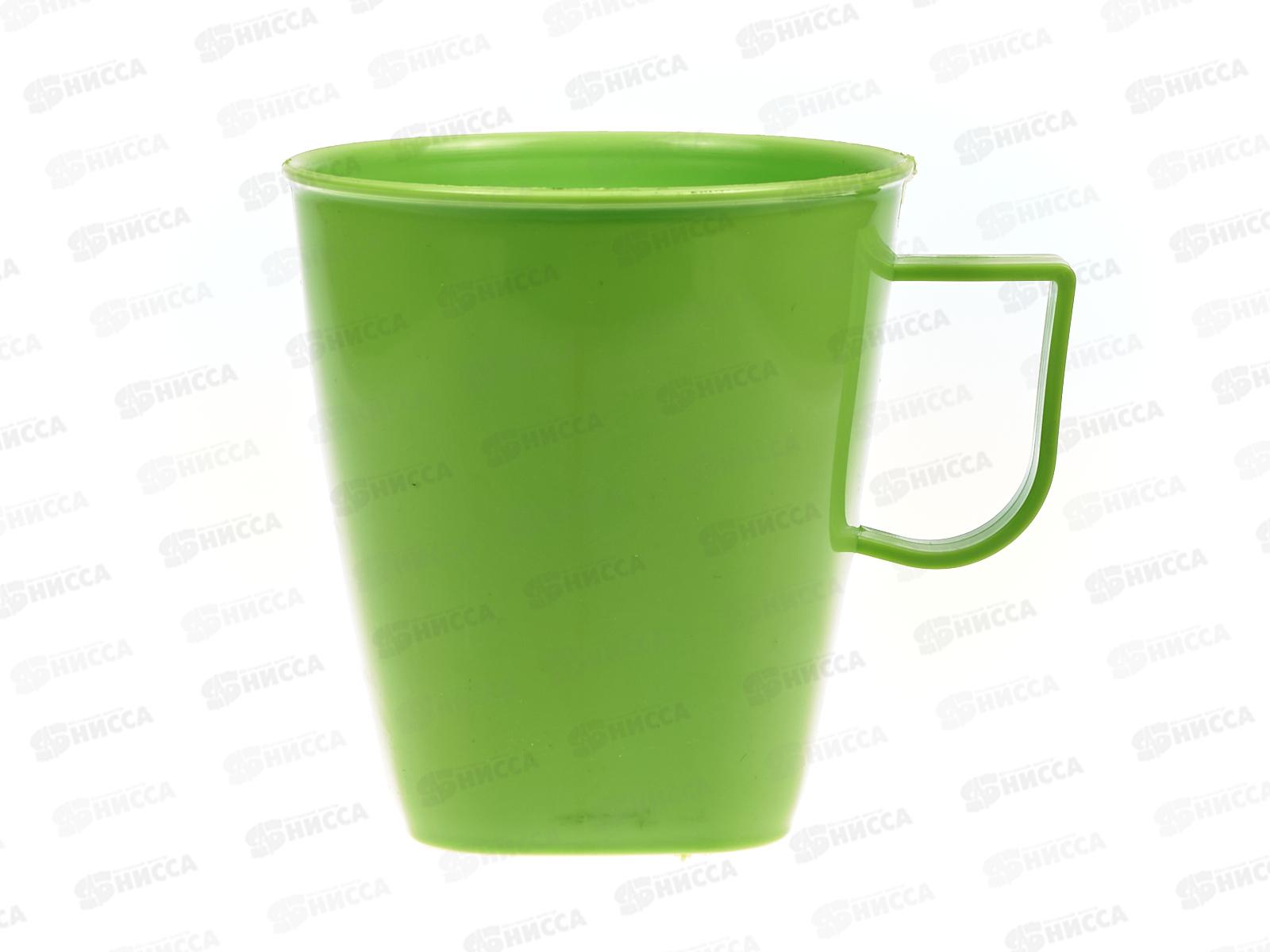 Кружка пластмассовая  360 мл салатовая  *32
