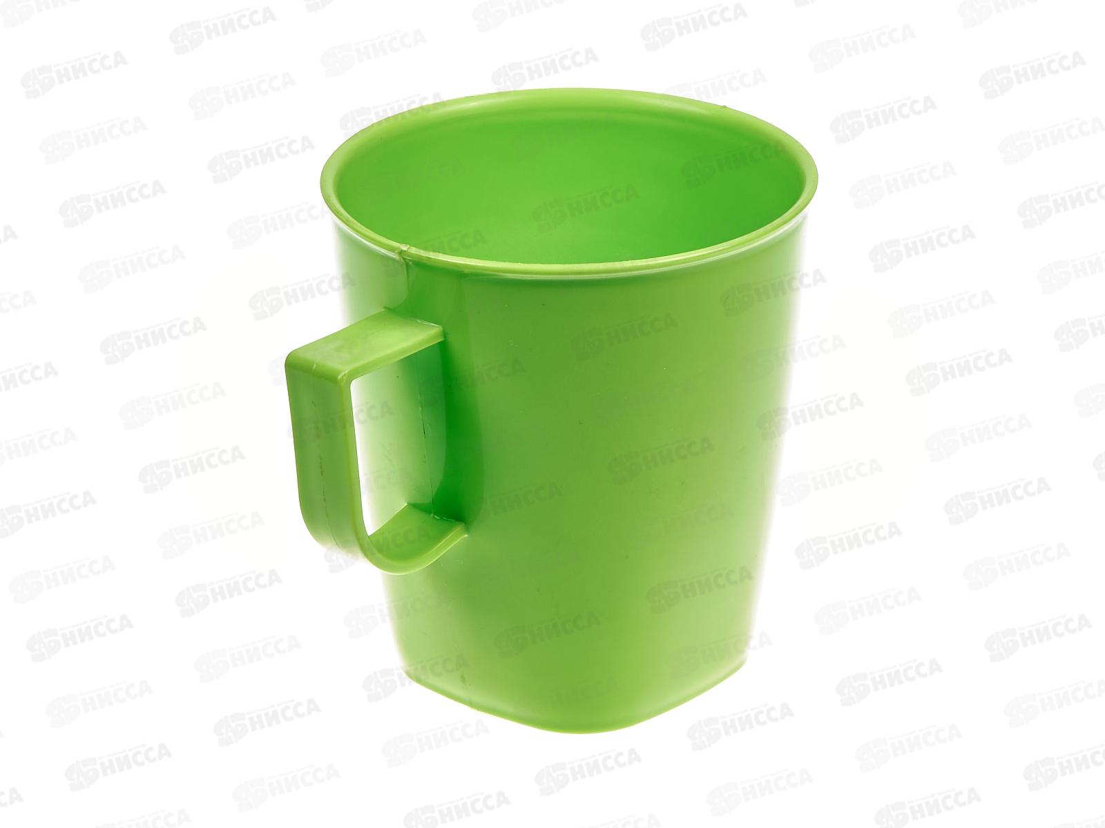 Кружка пластмассовая  360 мл салатовая  *32