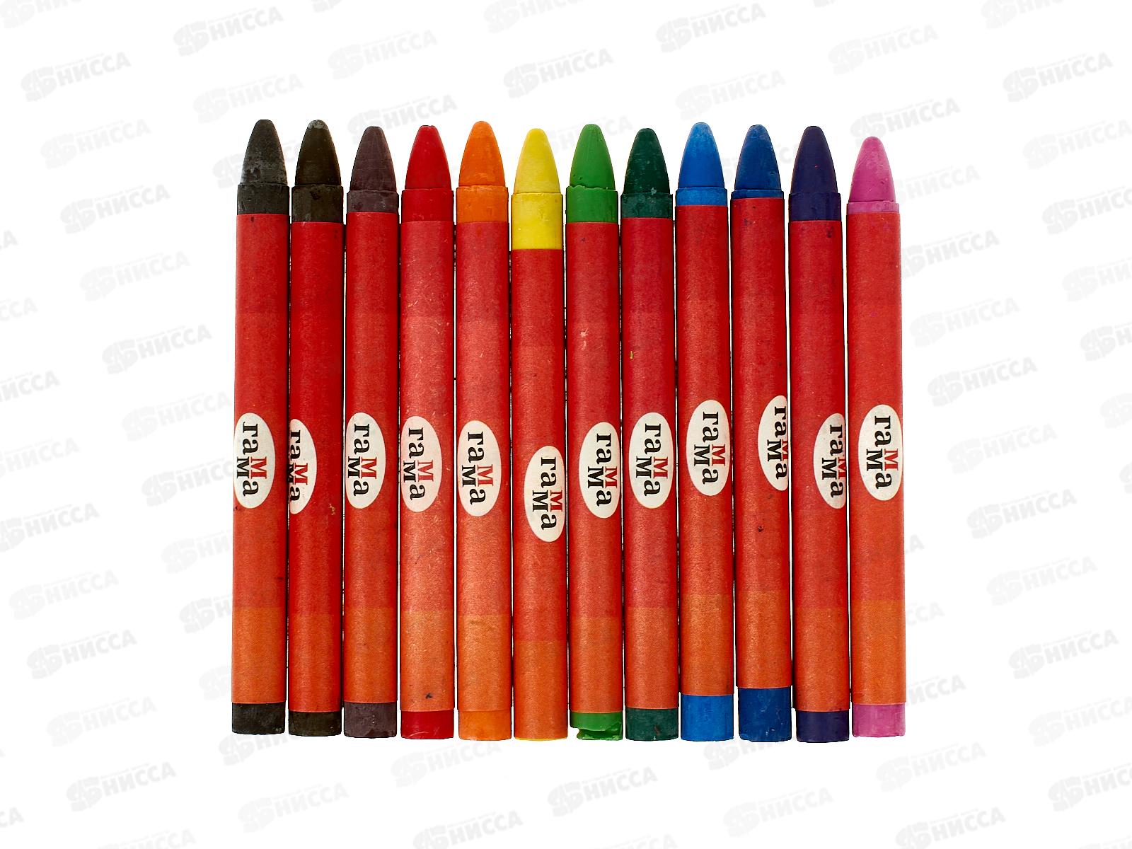 Мелки восковые ГАММА Мультики 12 цветов, картонная упаковка, 2131018_01_29 *40