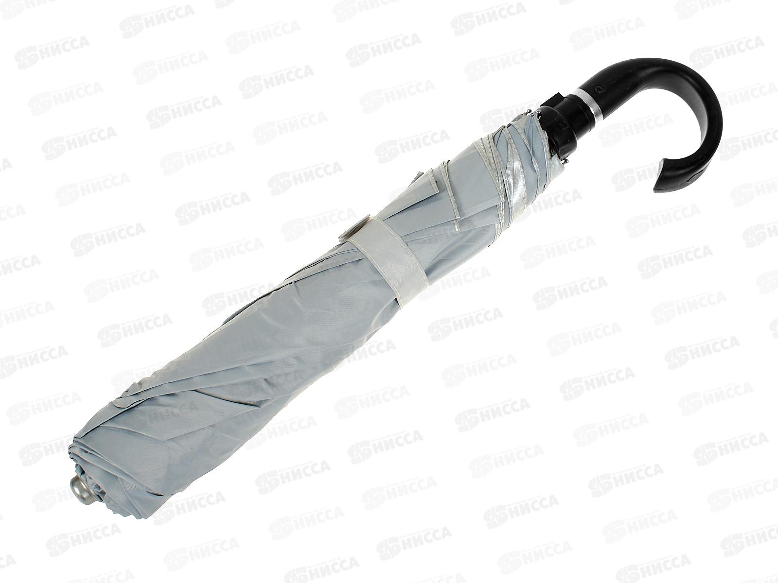 Зонт полуавтома ткань пластмассовая ручка (044747)  *60 Ж