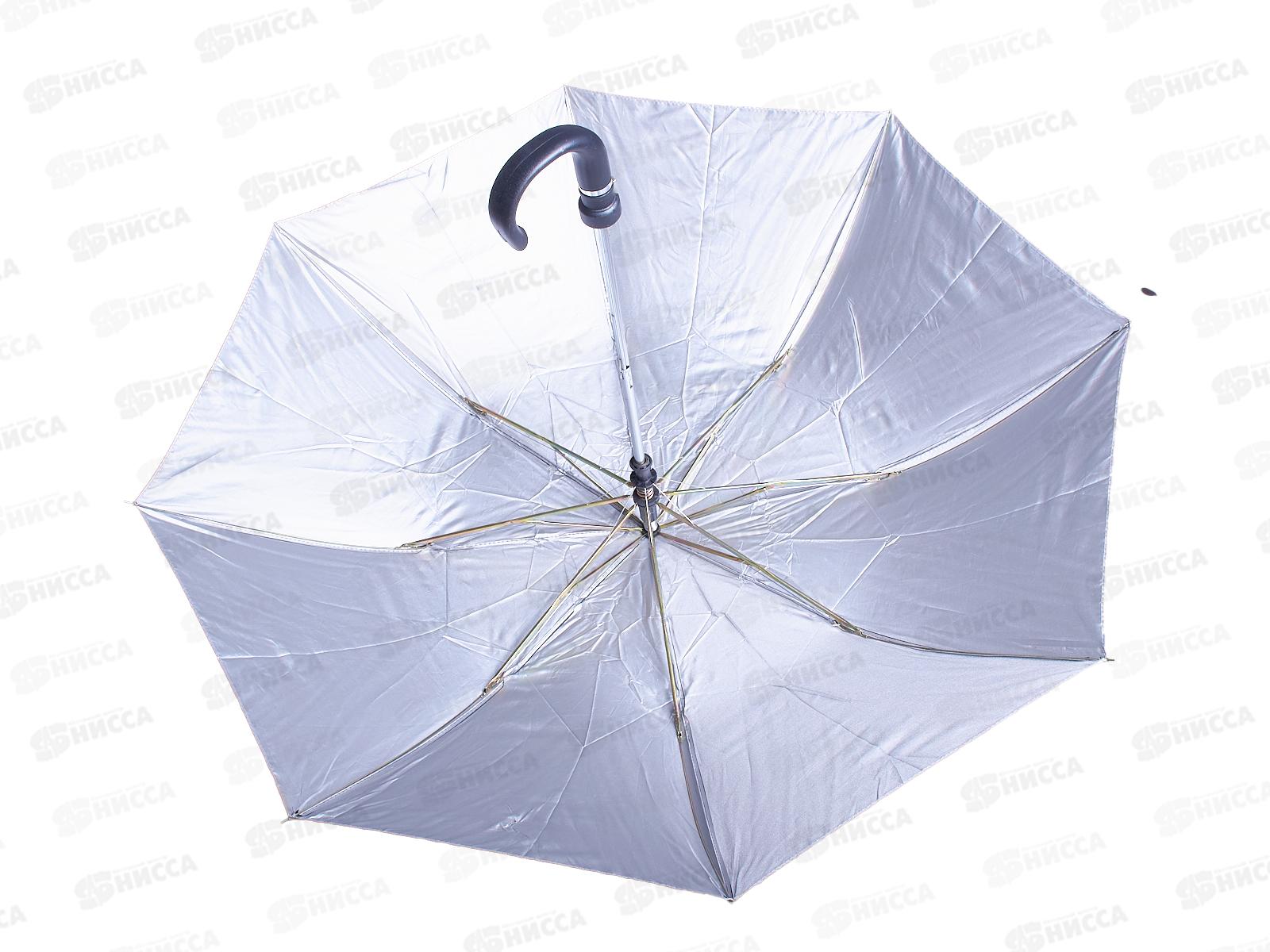 Зонт полуавтомат ткань пластмассовая ручка (044752)  *60  Ж