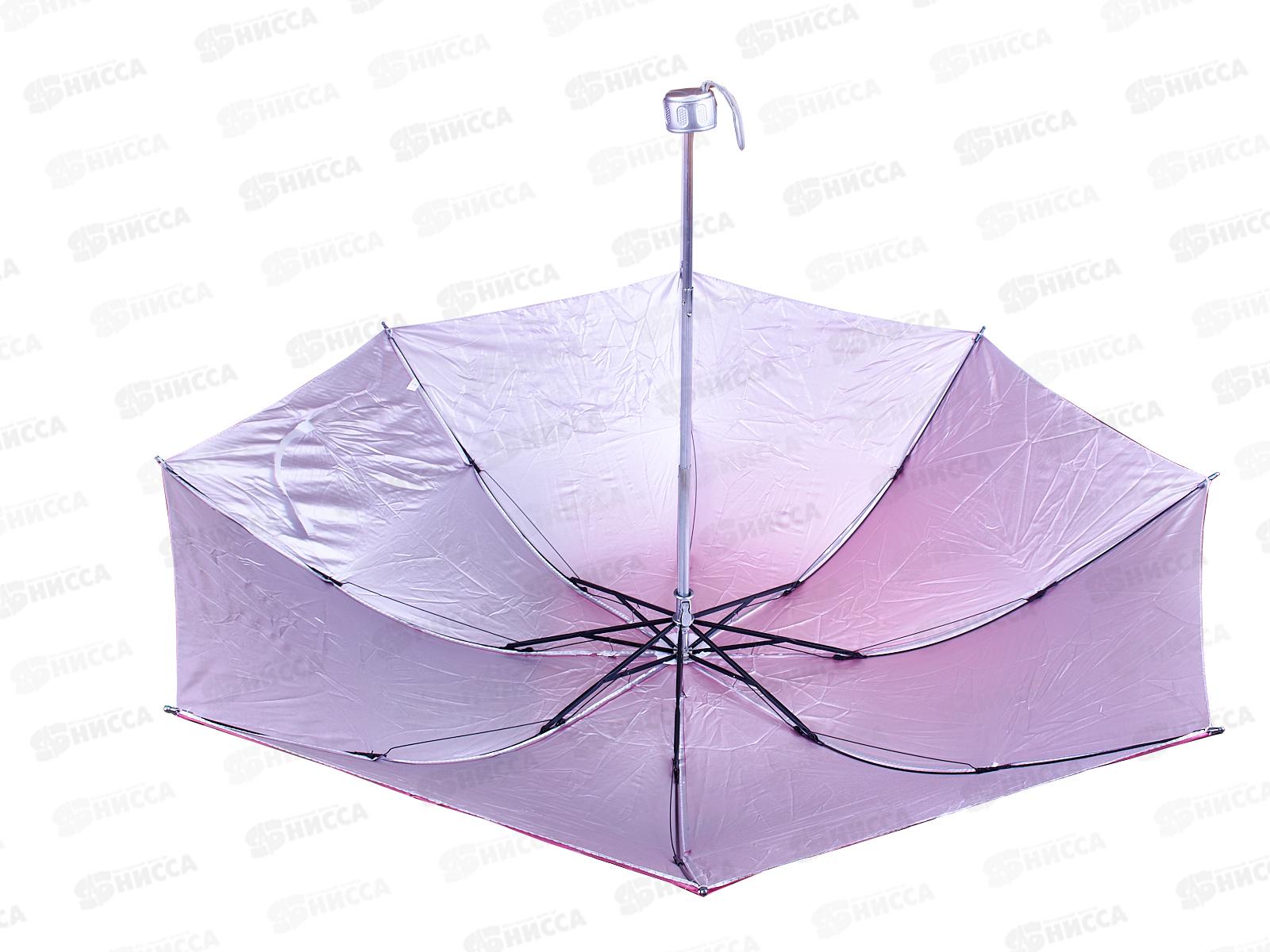 Зонт механический  ткань пластмассовая ручка (044753)  *100  Ж