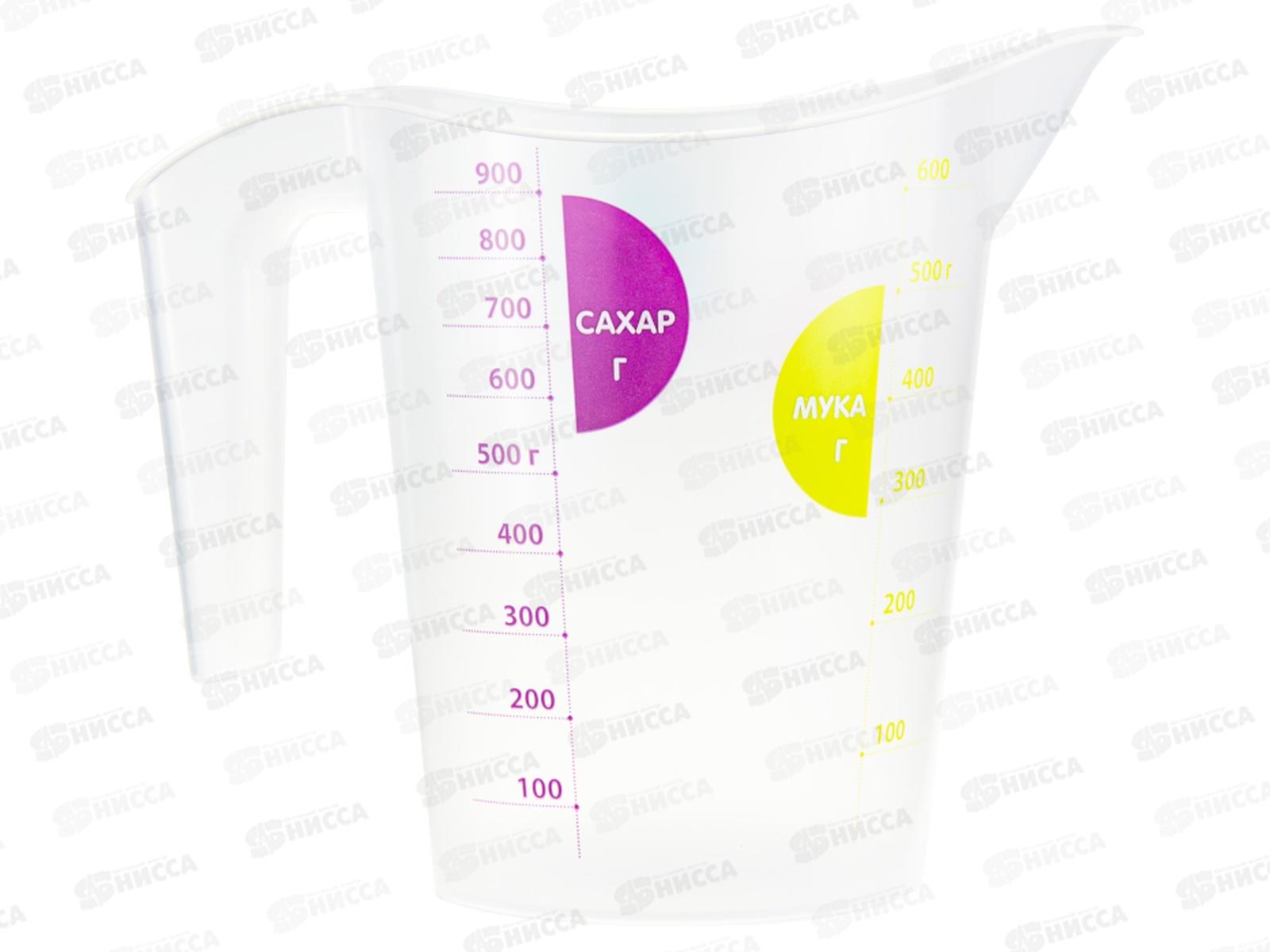 Кувшин мерный 1л Прозрачный М1206 *21