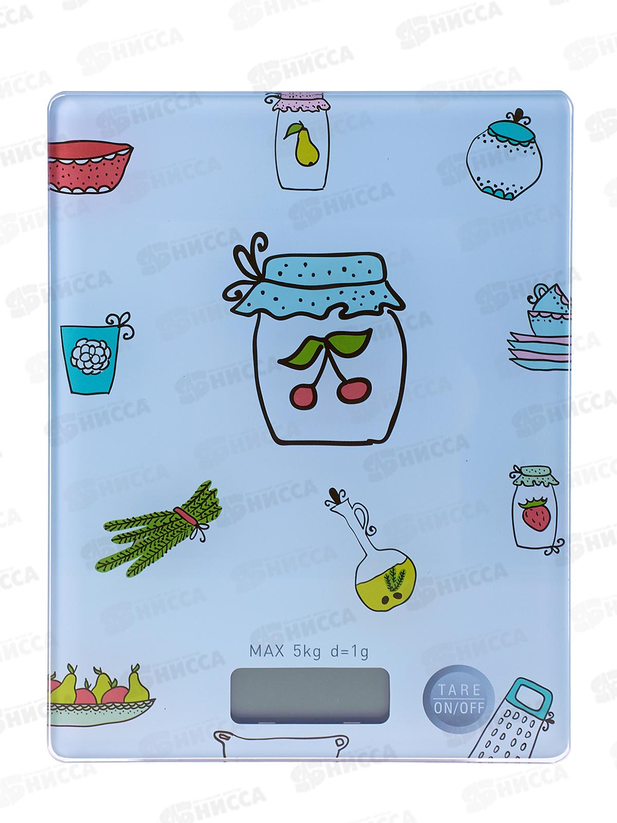 Весы настольные, плоские, со стеклянной площадкой, вес до: 5кг, AL-5099 *24