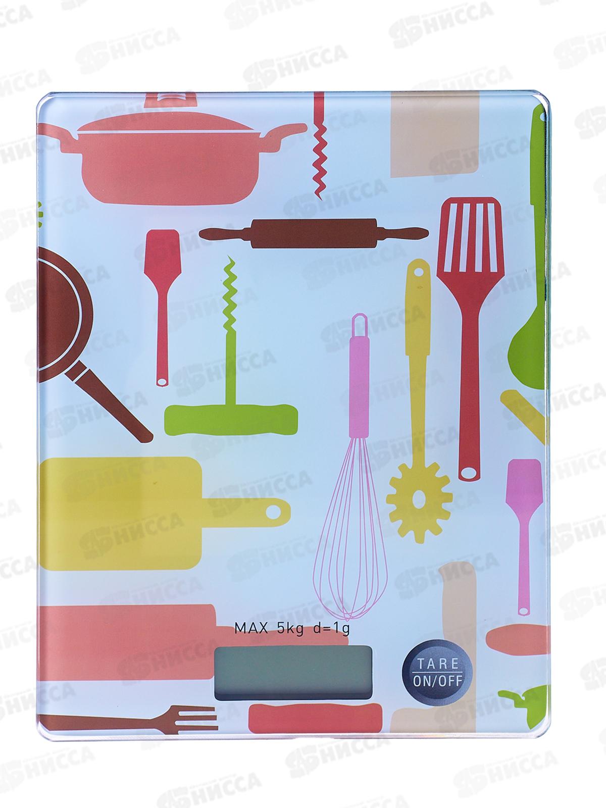 Весы настольные, плоские, со стеклянной площадкой, вес до: 5кг, AL-5099 *24