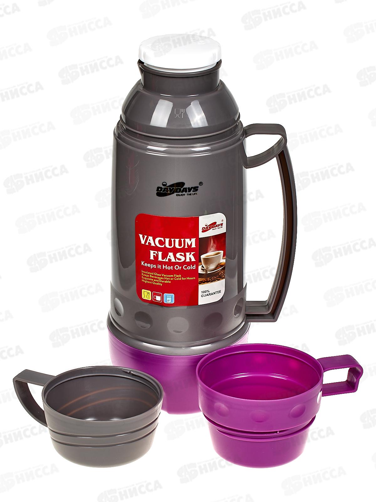 Термос 1000мл пластиковый корпус, AL-520-1 *12