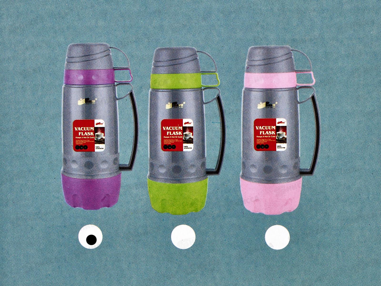 Термос 1000мл пластиковый корпус, AL-520-1 *12