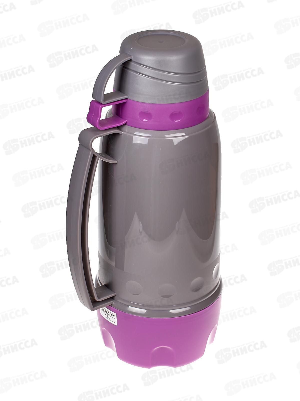 Термос 1800мл пластиковый корпус (3 кружки), AL-520-2 *12