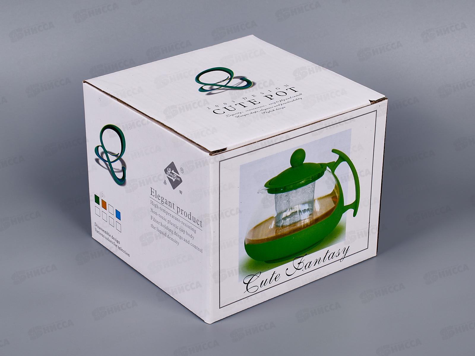 Чайник заварочный 750 мл, стекло, AL-55360 *36