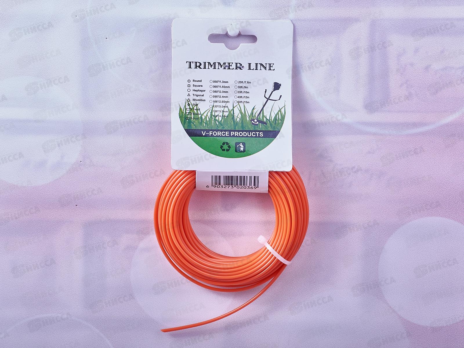 Леска для триммера, Премиум,круг 2,0 мм * 15м, AL-2036-3 *144