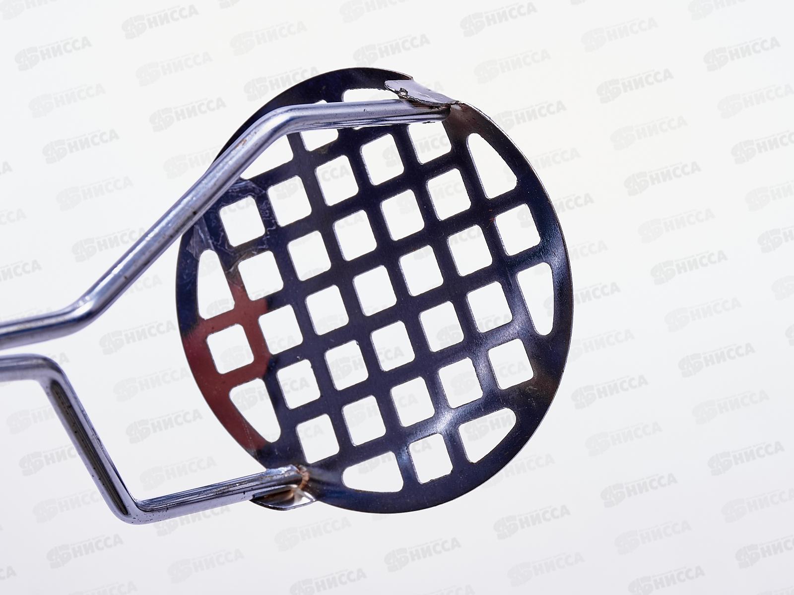 Картофелемялка круглая, пластиковая ручка, 24,5см,  AL-7193 *240