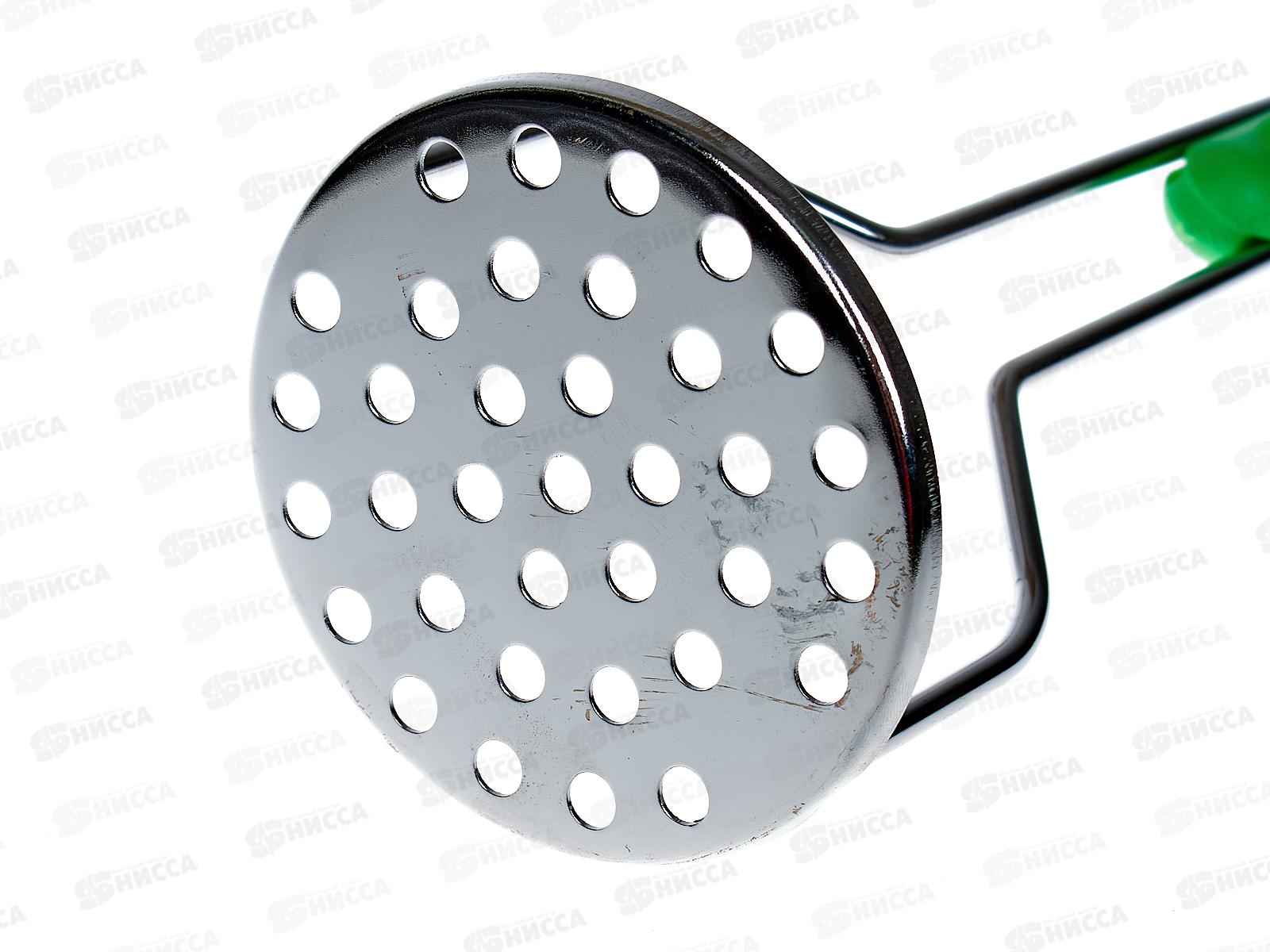 Картофелемялка круглая, пластиковая ручка  AL-7196 *144