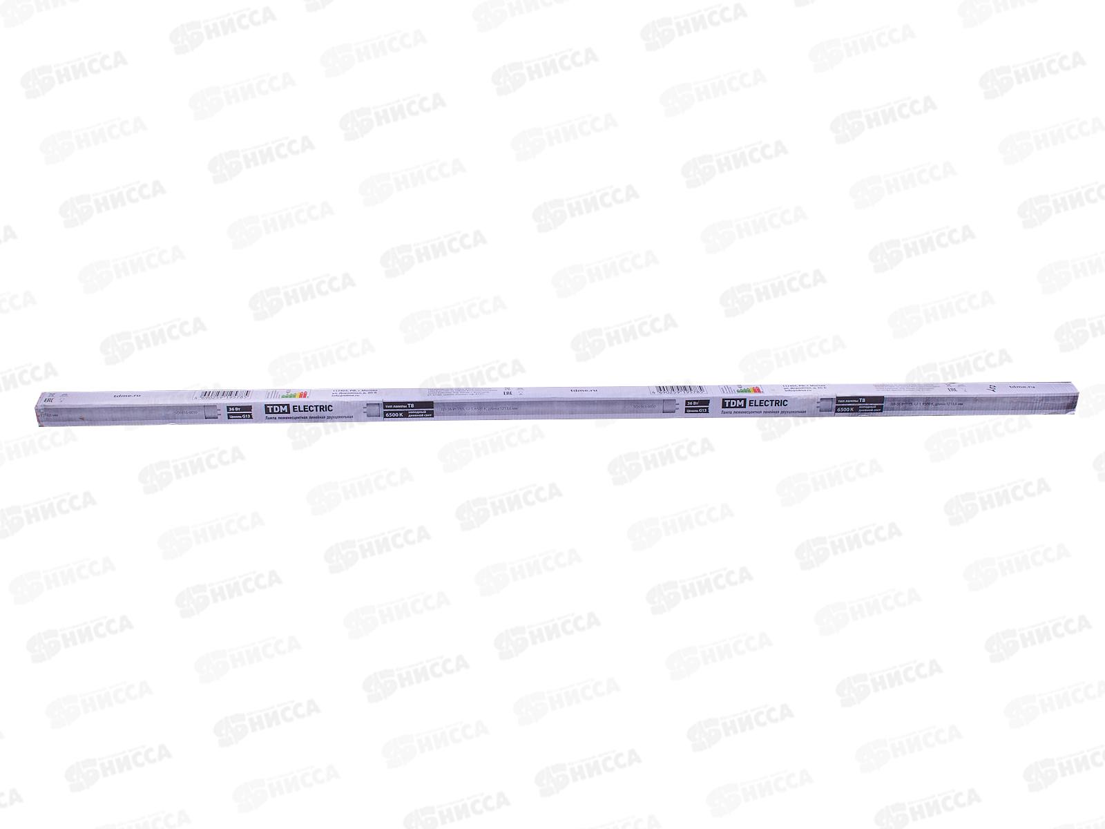 Электрическая лампочка ЛЛ-36Вт/765 T8 G13 6500К TDM, 0030 *25