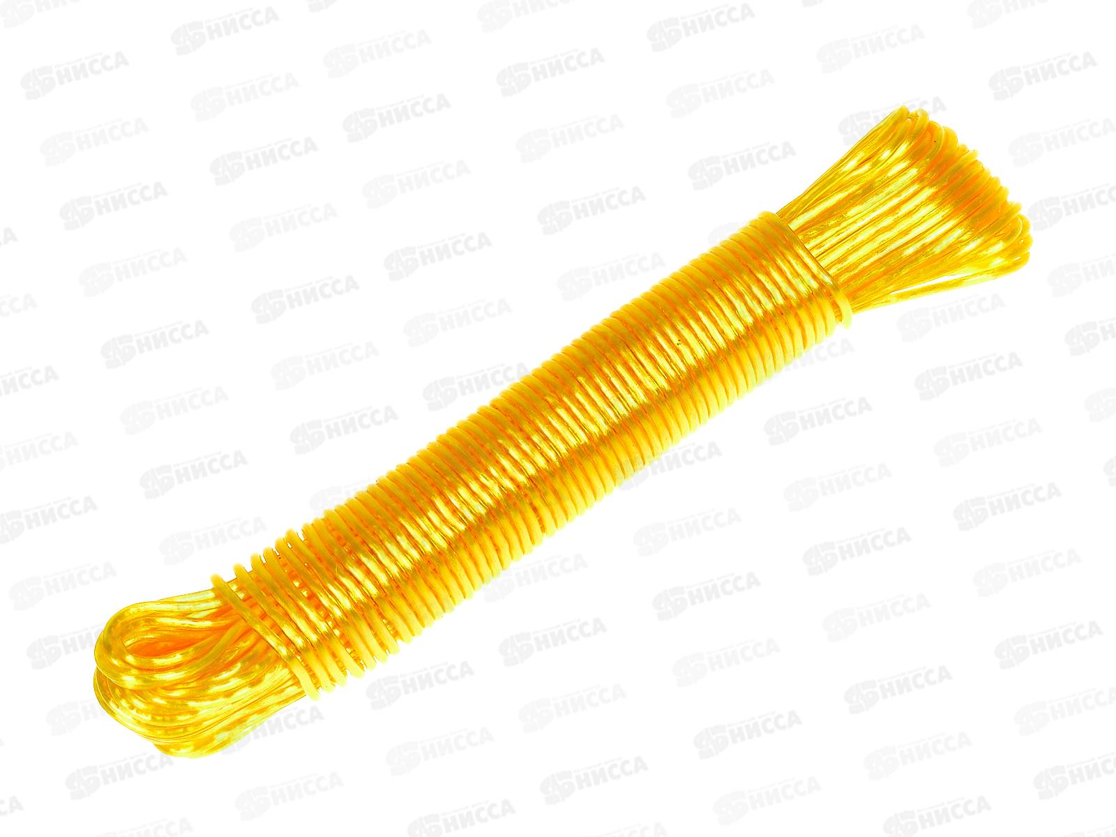 Веревка бельевая 20м х 2мм, цвет в ассортименте, AL-226 *12/240