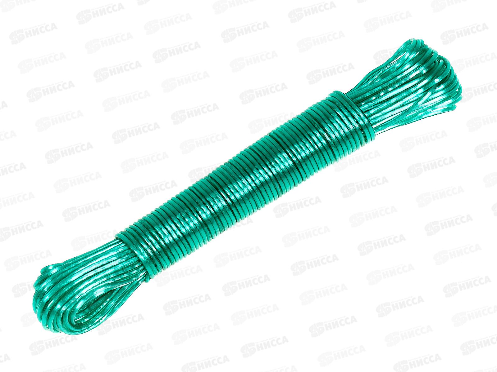 Веревка бельевая 20м х 2мм, цвет в ассортименте, AL-226 *12/240