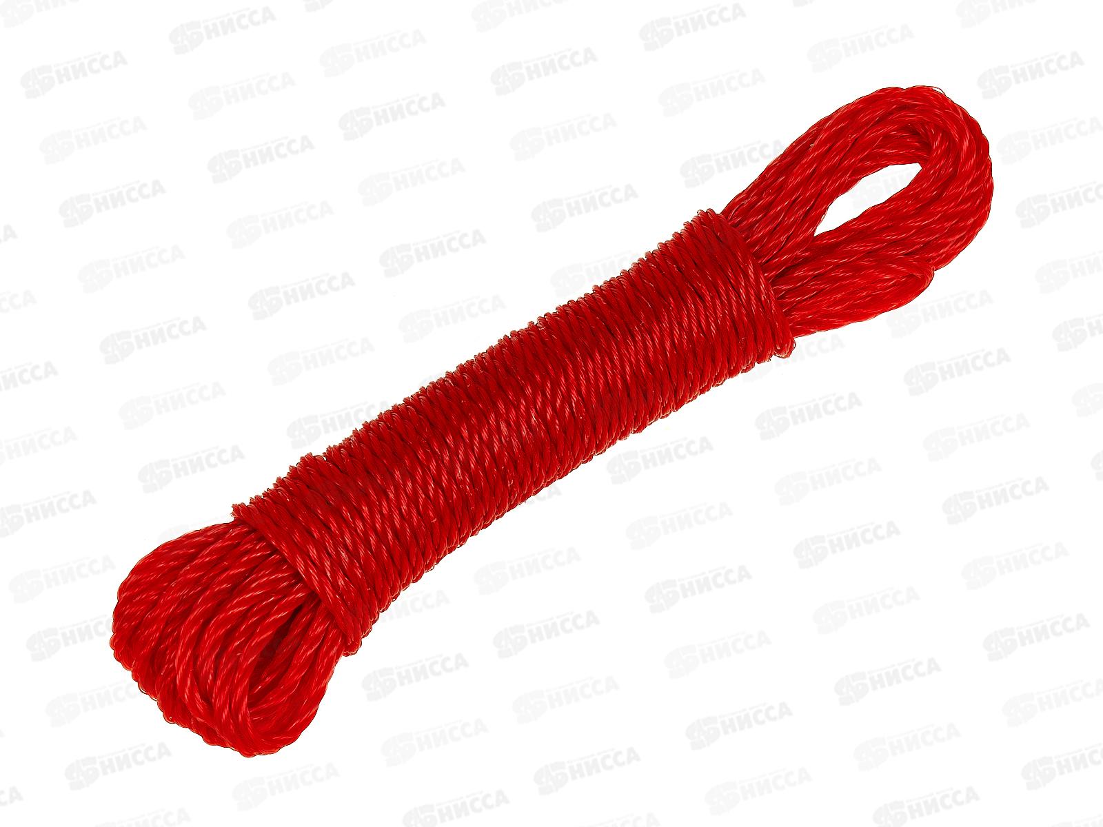 Веревка бельевая 10м х 3мм, цвет в ассортименте, AL-230 *12/600