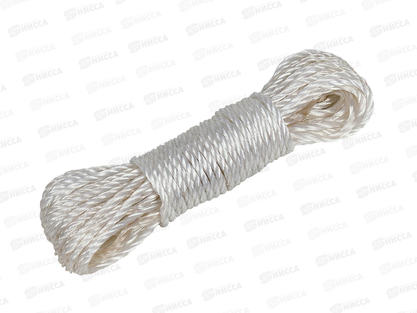 Веревка бельевая 10м х 3мм, цвет в ассортименте, AL-230 *12/600