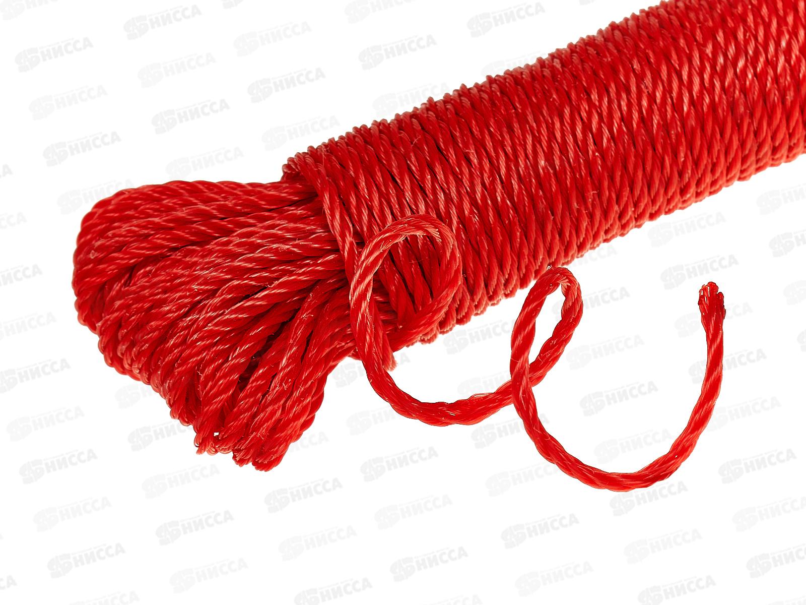 Веревка бельевая 15м х 3мм, цвет в ассортименте, AL-231 *12/360