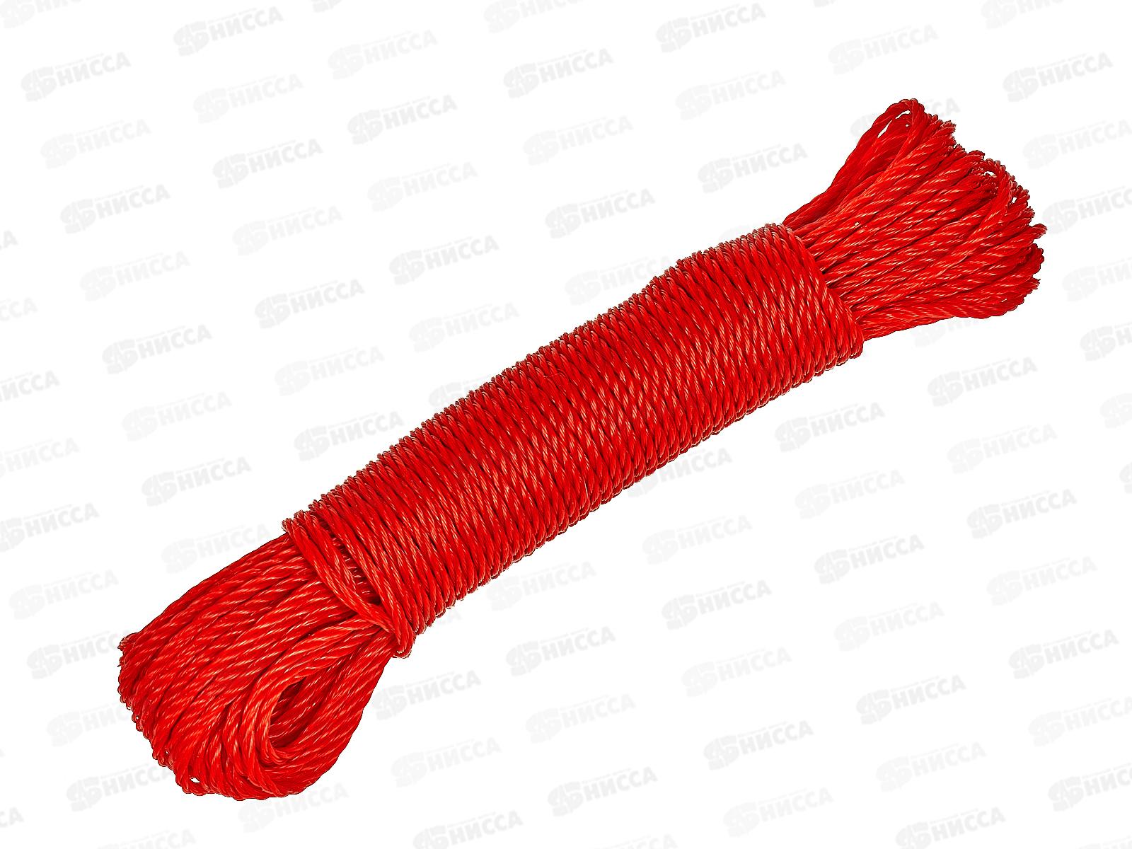 Веревка бельевая 20м х 3мм, цвет в ассортименте, AL-232 *12/360