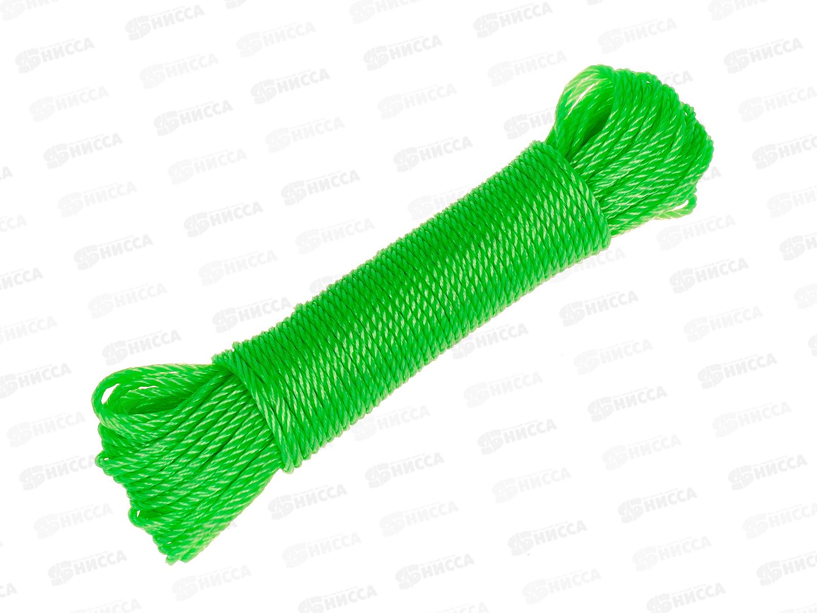 Веревка бельевая 20м х 3мм, цвет в ассортименте, AL-232 *12/360