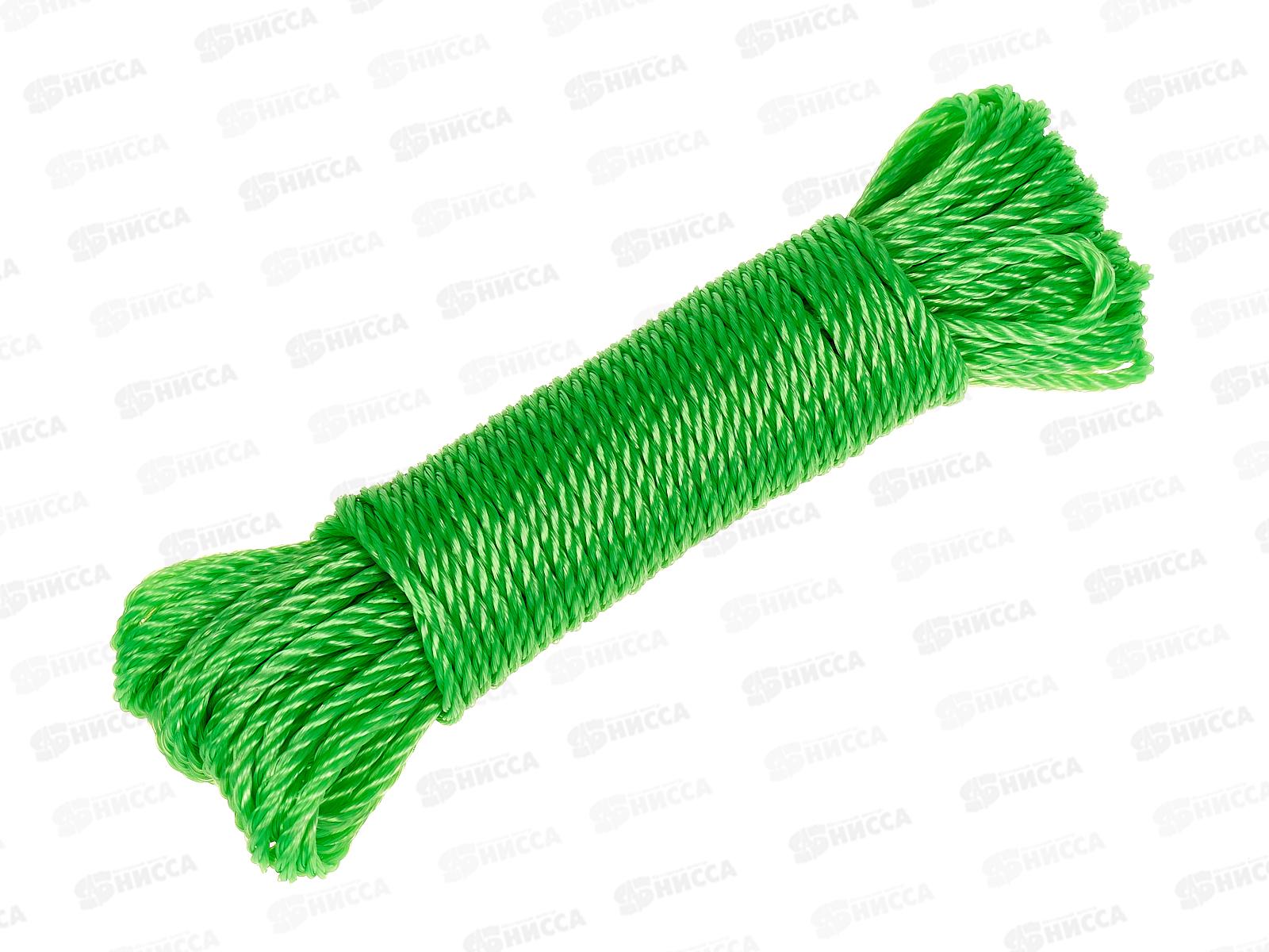 Веревка бельевая 15м х 4мм, цвет в ассортименте, AL-234 *12/360