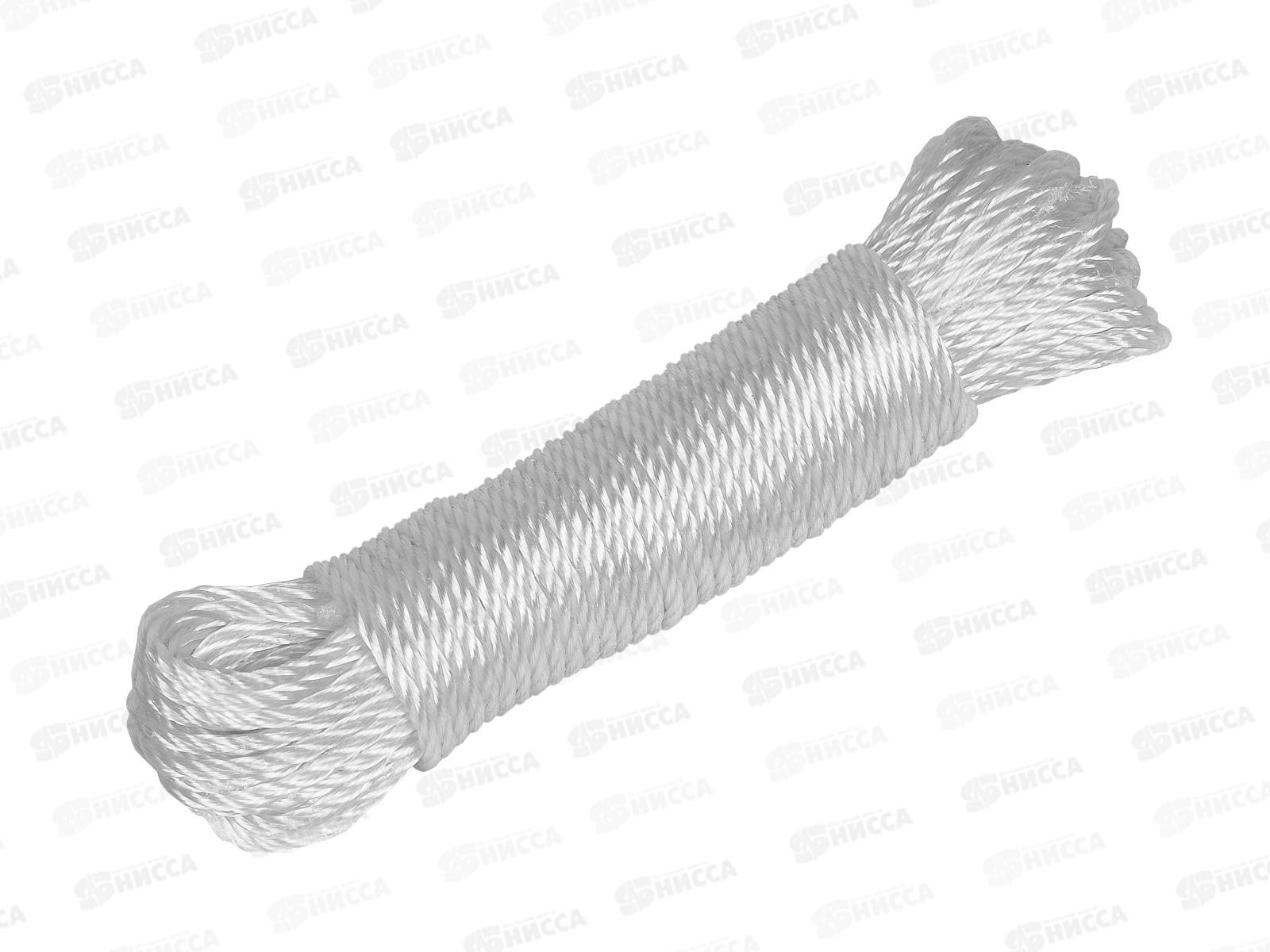 Веревка бельевая 15м х 4мм, цвет в ассортименте, AL-234 *12/360