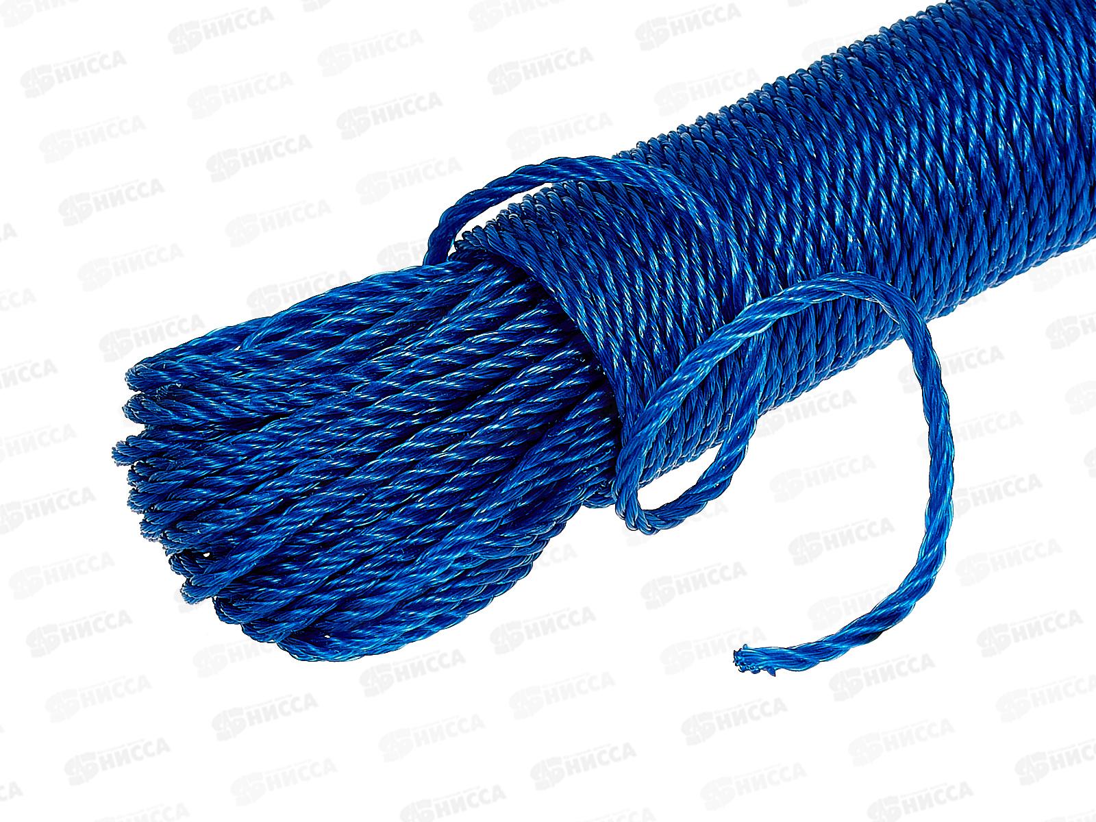 Веревка бельевая 20м х 4мм, цвет в ассортименте, AL-235 *12/360