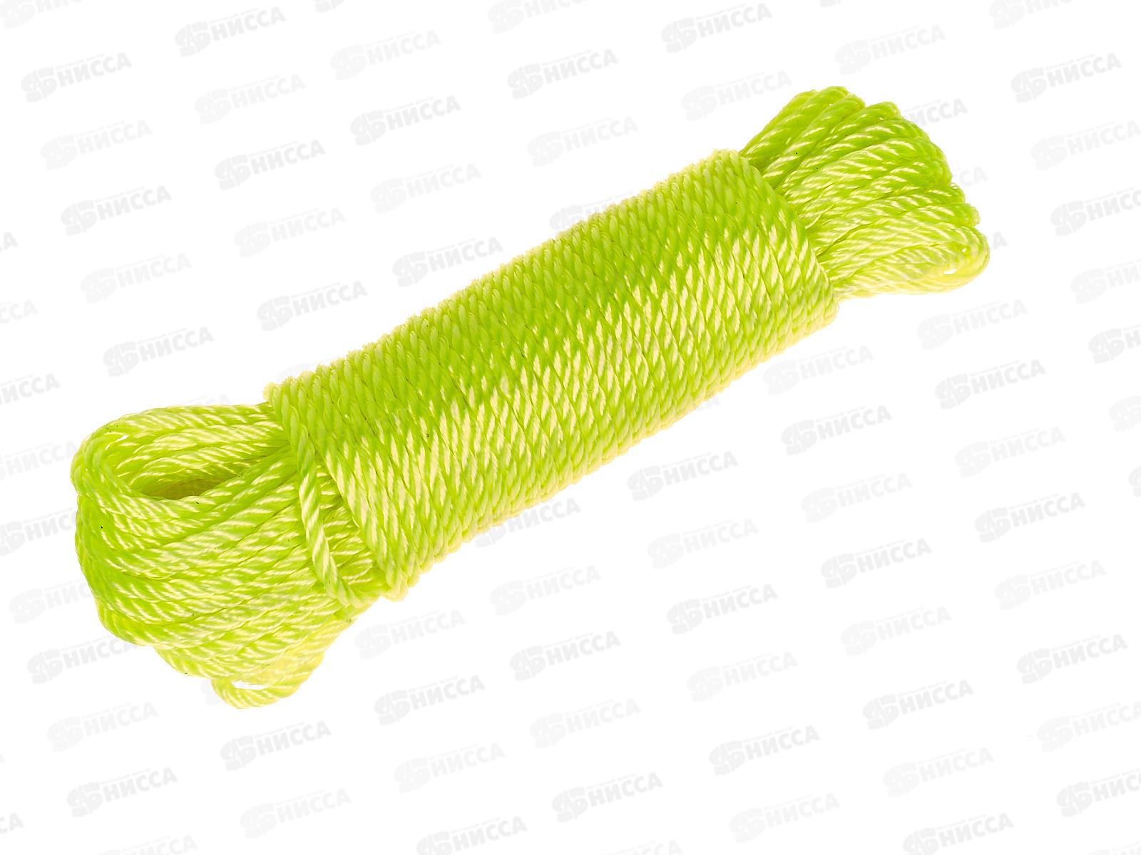 Веревка бельевая 20м х 5мм, цвет в ассортименте, AL-237 *12/360