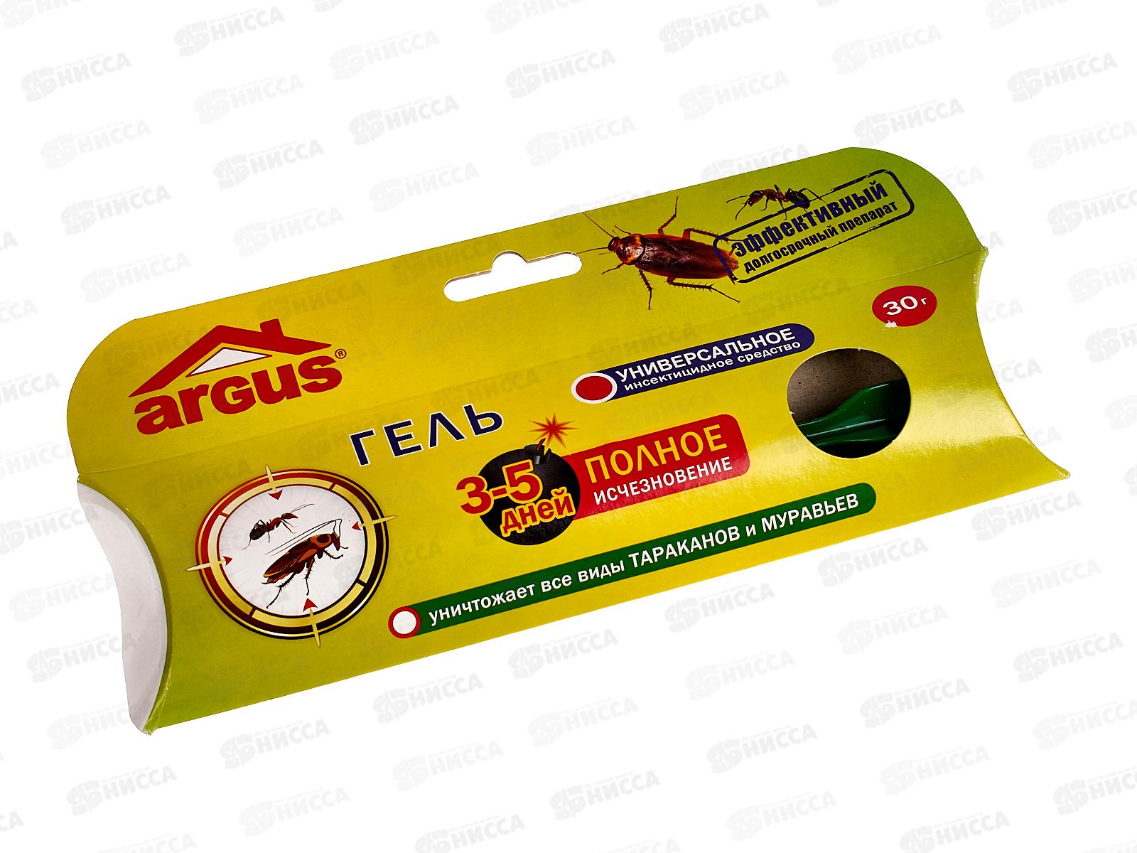 АРГУС гель-шприц от тараканов и муравьев 30г *50 AR-695