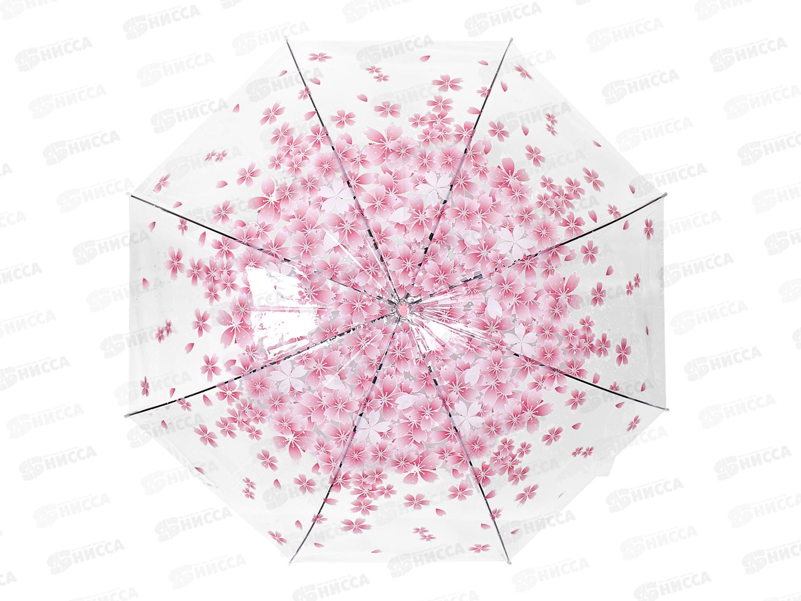Зонт-трость 60см пластмассовая ручка полимер (44734)  *60 Ж