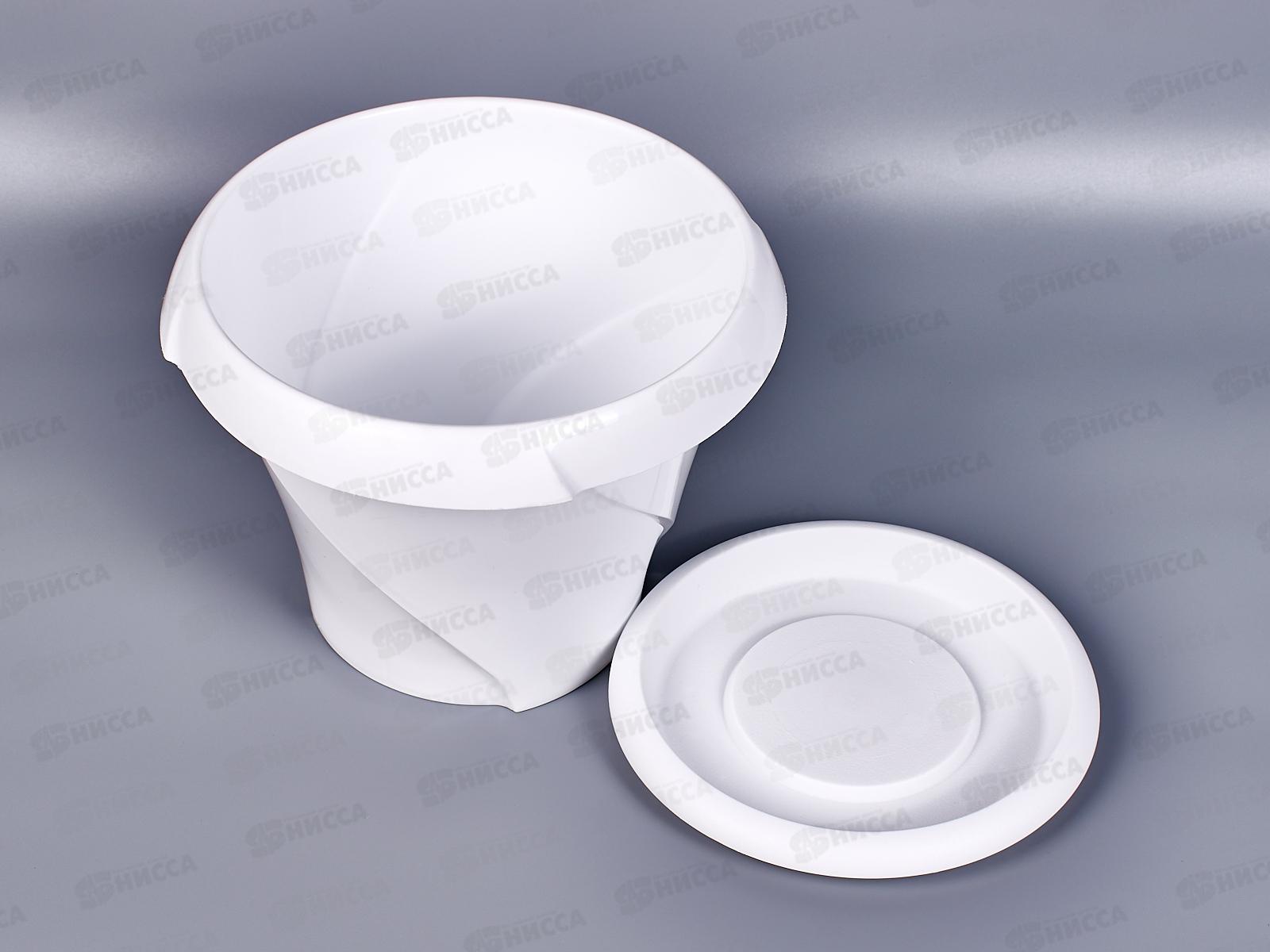 Кашпо &quotФлориана&quot 2,8л Д215 С386 Белый  с поддоном *24