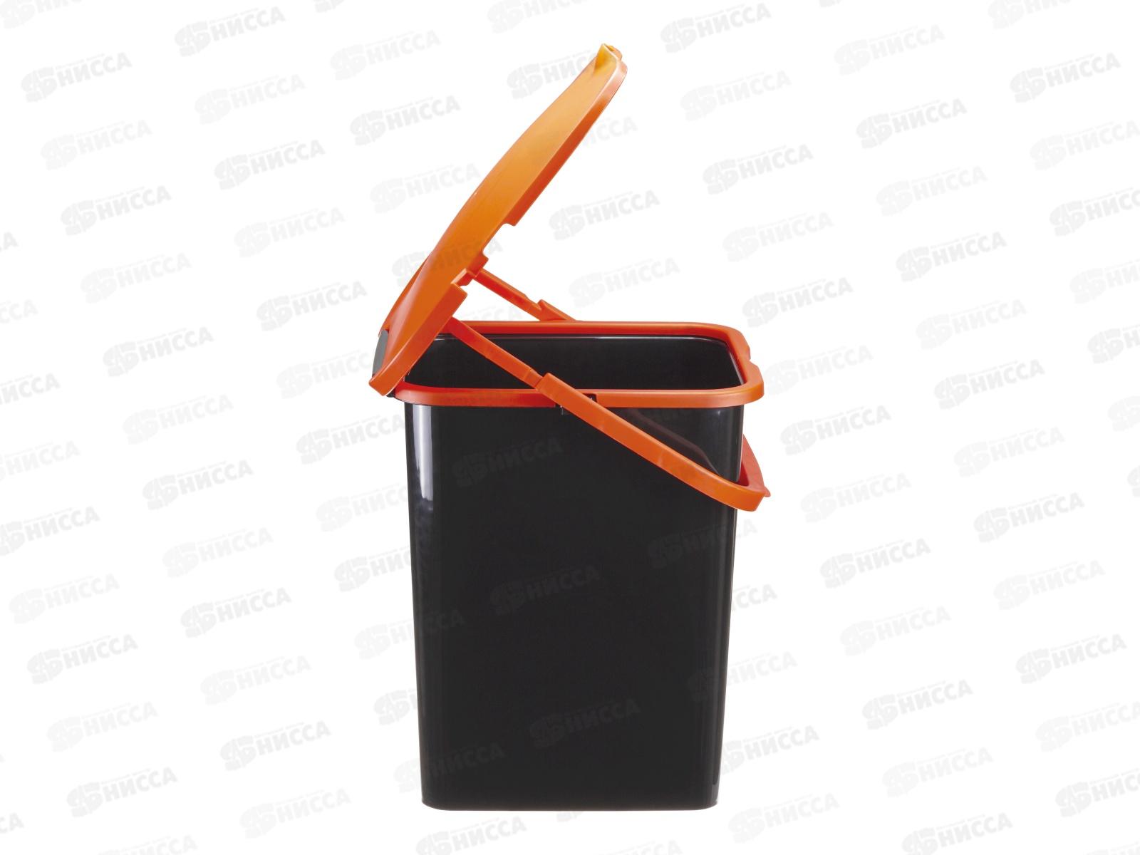 Контейнер для мусора 18л ПУРО оранжевый М2475 *8